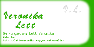 veronika lett business card